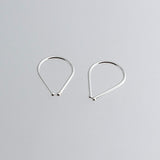 Small and Stylish: Teardrop Huggie Hoop Treadrop Earrings