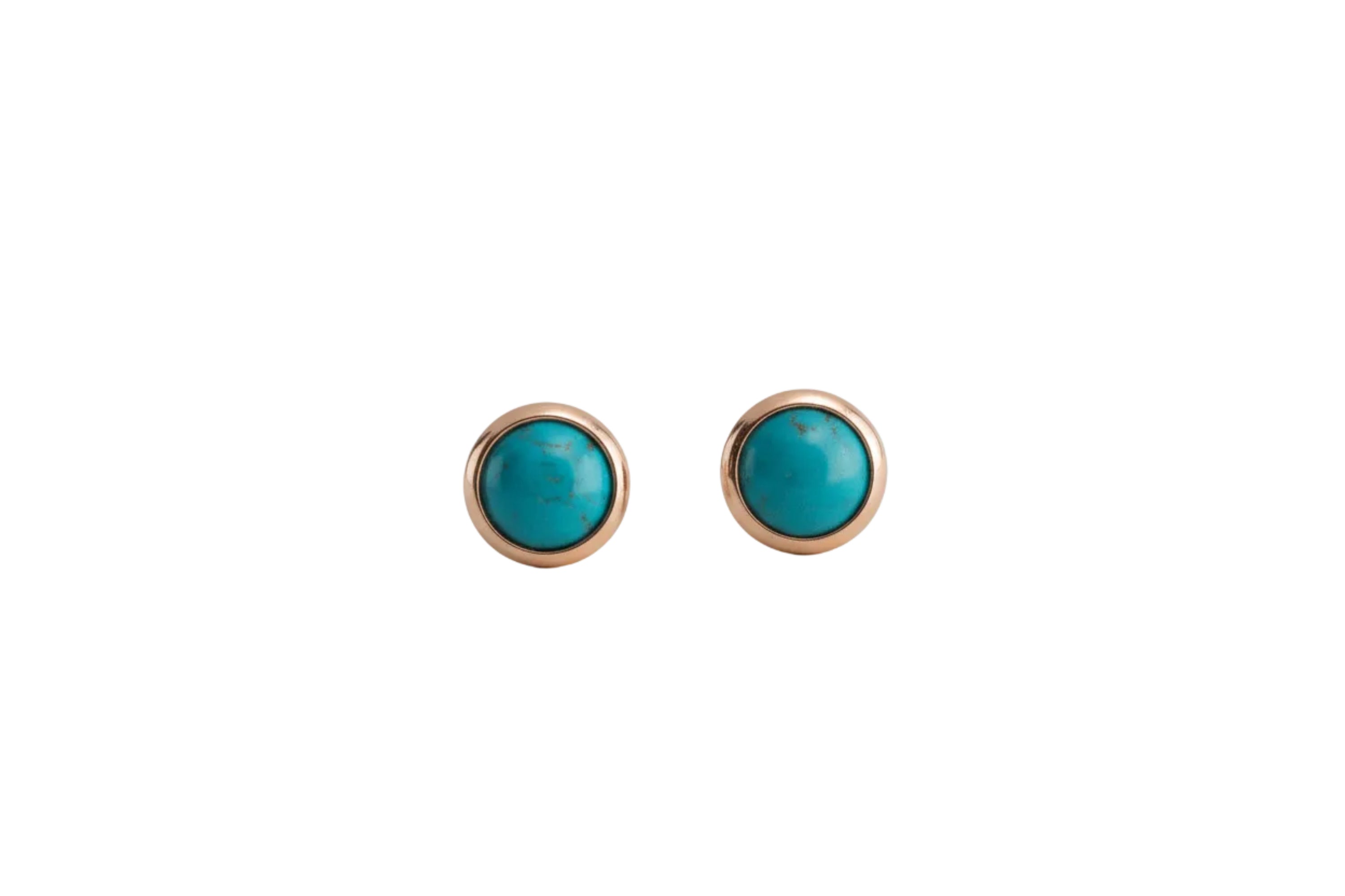Gold-Filled Turquoise Stud Earrings (4mm)
