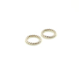 Sterling Silver Twisted Extra Small 5 mm Hoop Earrings 20 gauge