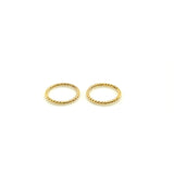 Gold Filled Twisted Tiny 6 mm Hoop Earrings 20 gauge