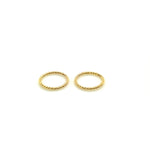 Gold Filled Twisted Small 7 mm Hoop Earrings 20 gauge